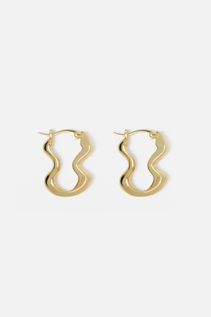 Hourglass Earrings - Gold