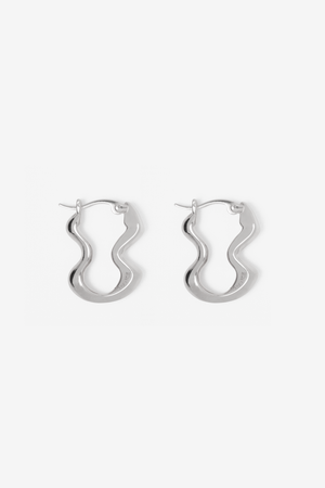 Hourglass Earrings - Silver