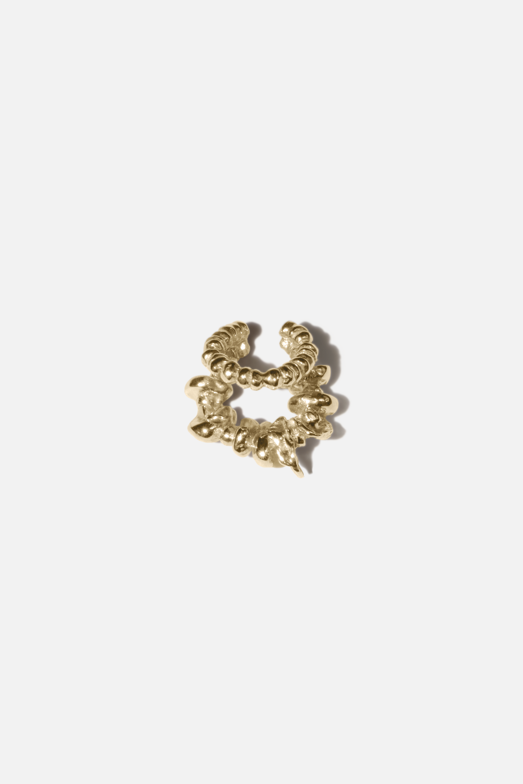 Stacked Stone Ear Cuff - Gold