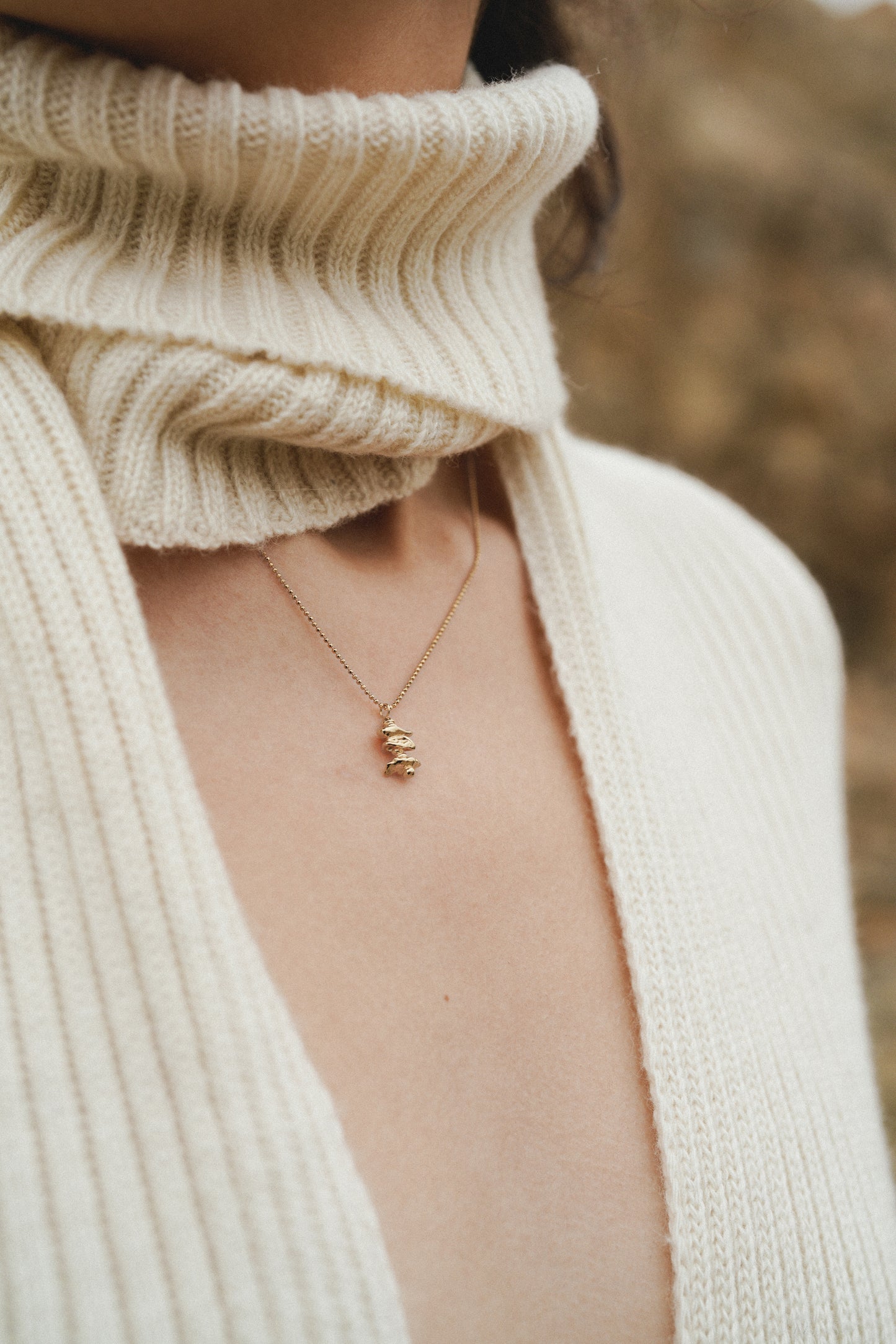 Island Necklace - Light gold