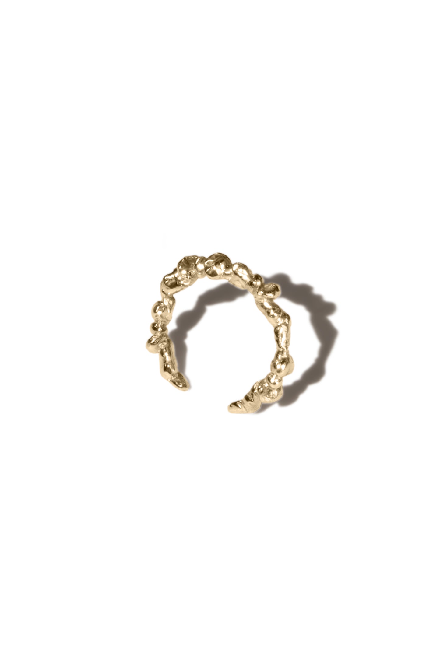 Stacked Stone Ring - Light gold